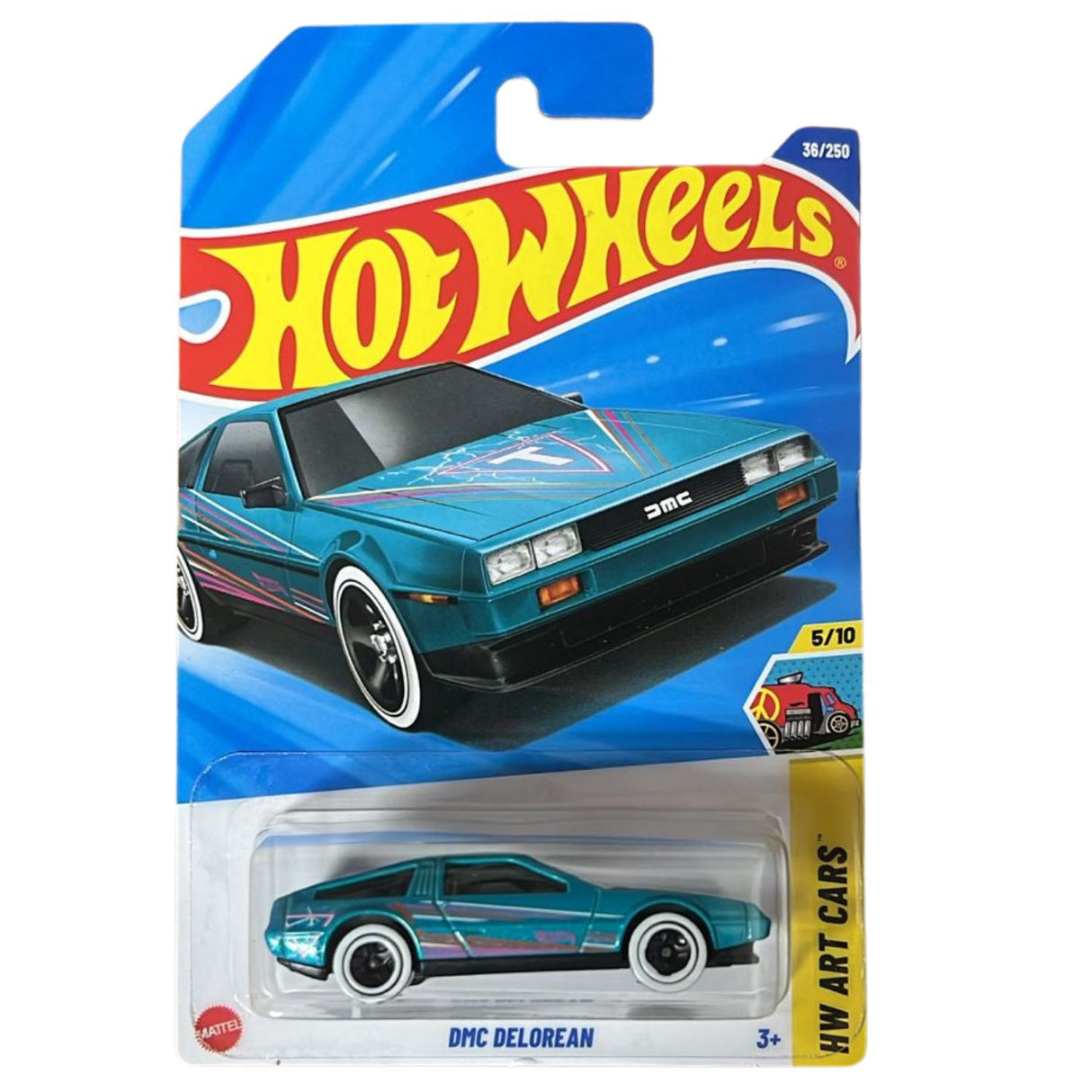 Auto Hot Wheels Regular DMC Delorean Juguete Mattel 36/250