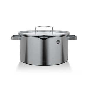 Cacerola Olla Acero Inoxidable De Cocina Con Tapa 24Cm Wens