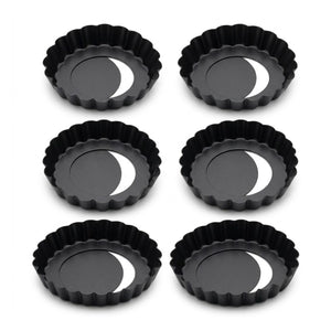 Pack 6 Bandeja Molde Tartaleta 105mm Cocina Quiche