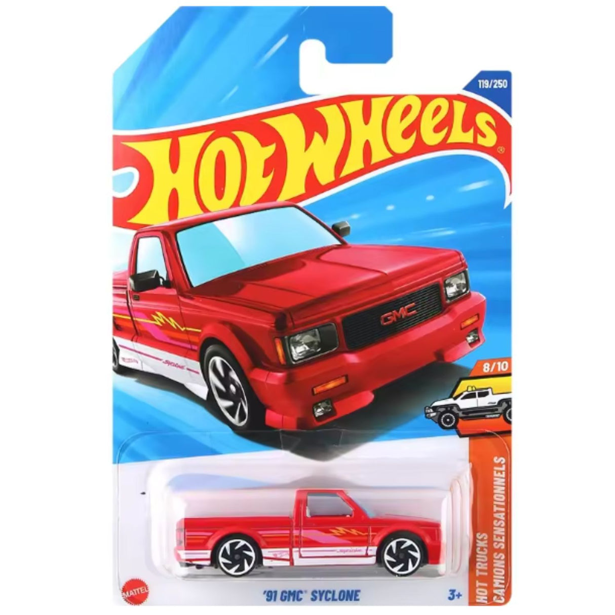 Auto Hot Wheels '91 Gmc Syclone Juguete Mattel 119/250
