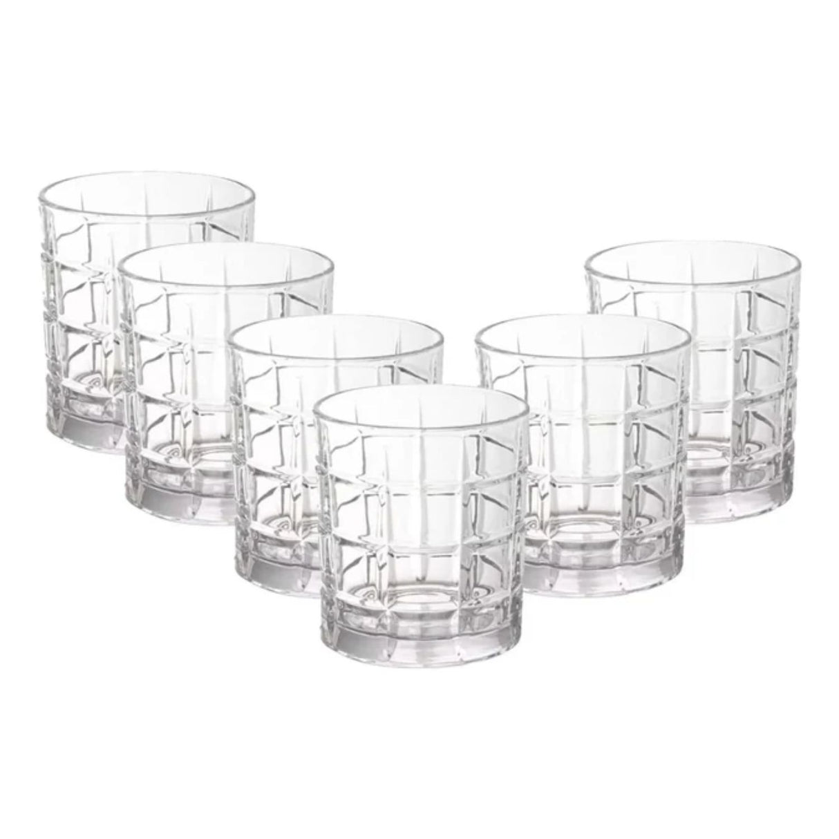 Set De 6 Vasos Bajos 350Cc Modelo Glasglow Jugos Bebidas