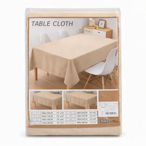 Mantel de Mesa 140x220 cm para Mesa Rectangular Beige | Disparo.cl
