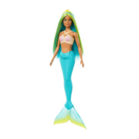 Barbie Fantasía Muñeca Sirena Mattel Cabello Azul Y Verde