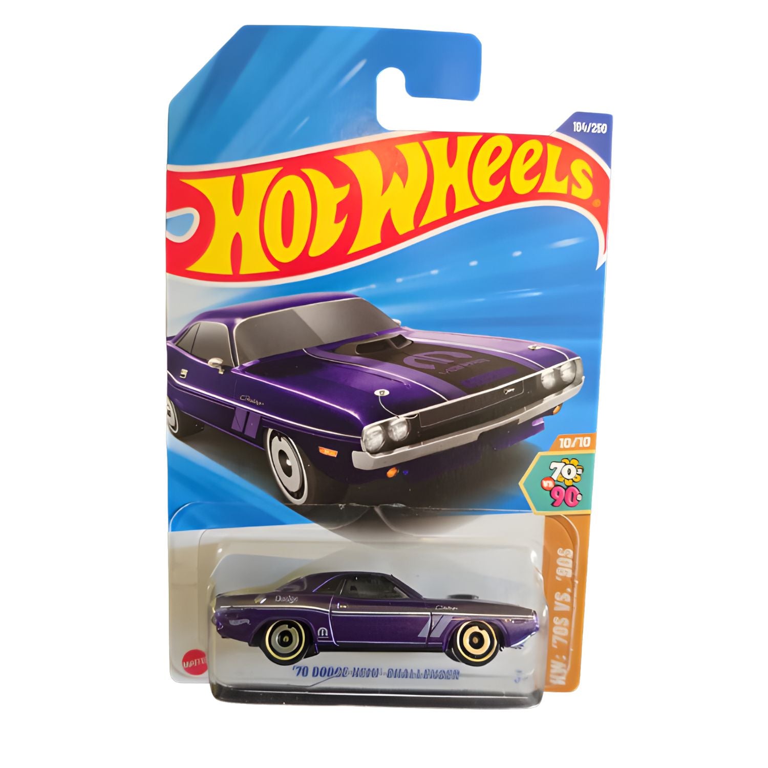 Auto Hot Wheels 70 Dodge Hemi Challenger Mattel 164/250 | Disparo