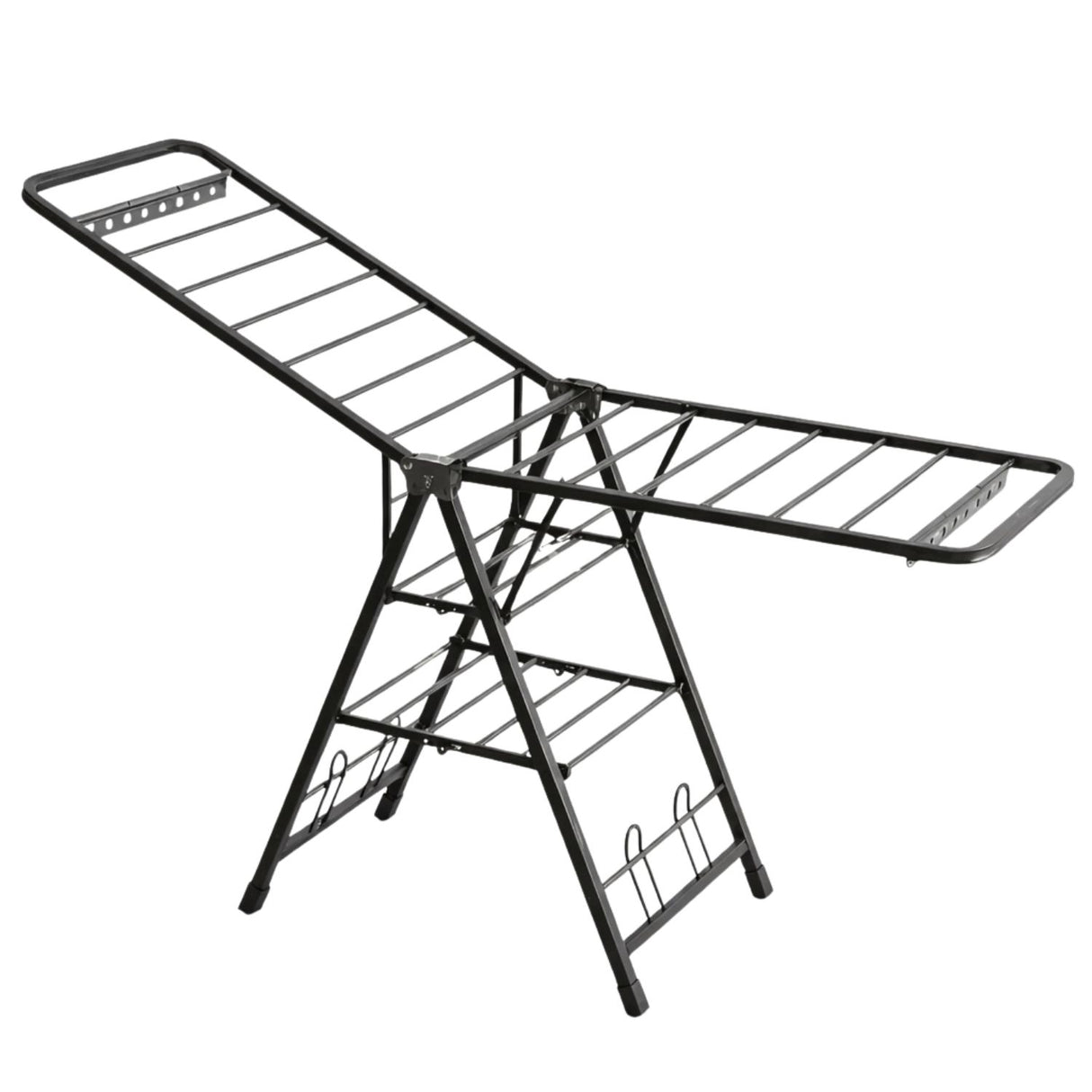 Tendedero Plegable de Acero Regulable para Ropa Color Gris | Disparo.cl