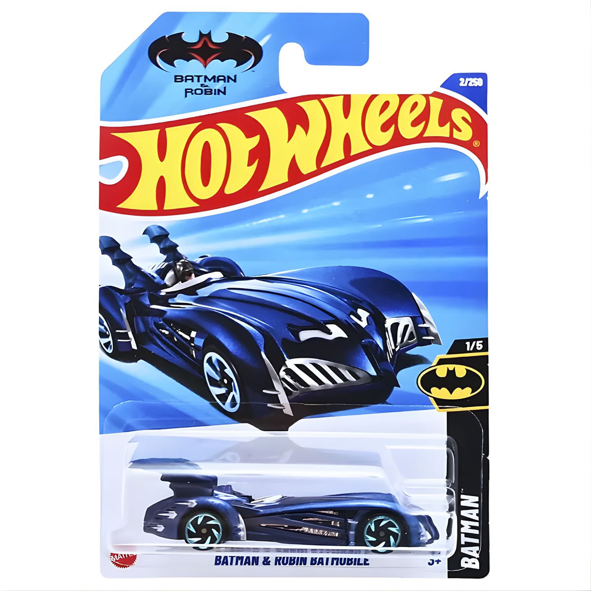 Auto Hot Wheels Batman Y Robin Batmobile Mattel 2/250