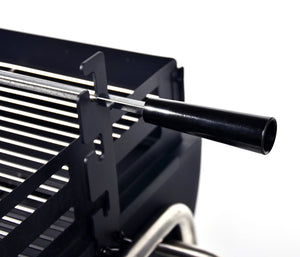 Parrilla a Carbon Altura Ajustable con Spiedo Wayu