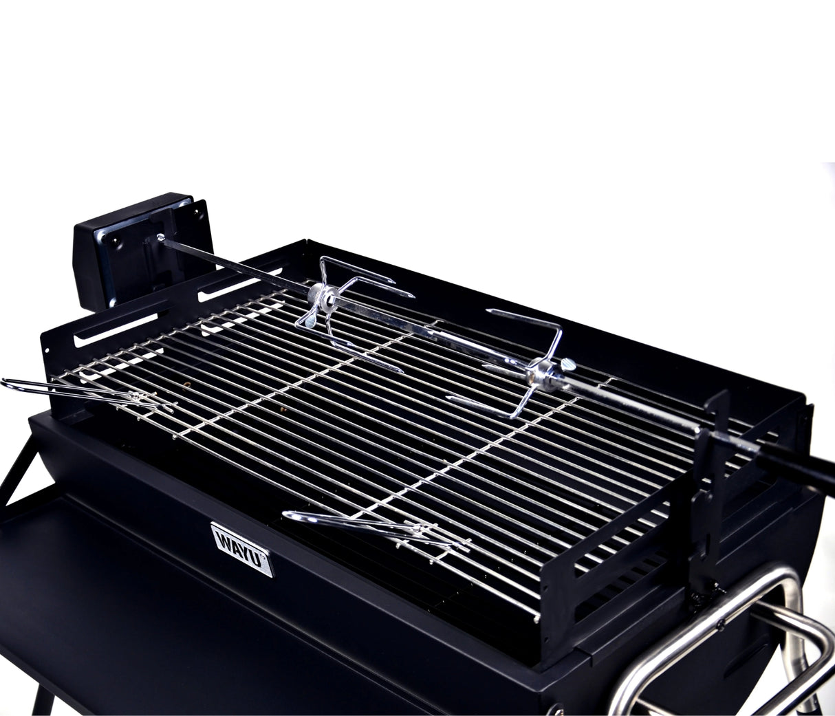 Parrilla a Carbon Altura Ajustable con Spiedo Wayu
