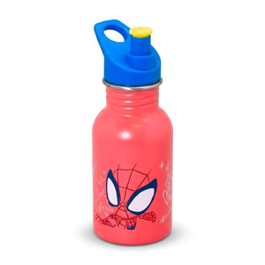Botella Metalica Infantil Spiderman Acero Inoxidable BPA Free fondo blanco