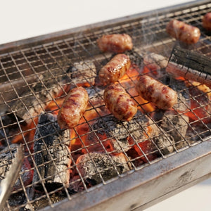 Parrilla Plegable Carbón 89cm Bandejas Latera