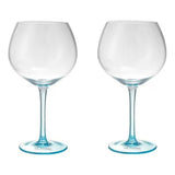 Set 2 Copas Aperitivo Cristal Celeste de 670 ml Cocktail Glasso