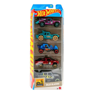Set 5 Autos Basicos Hot Wheels Baja Blazers Vehiculo Mattel