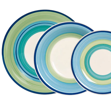 Vajilla Hallen Ceramica 30 Piezas Modelo Mallorca Color verde
