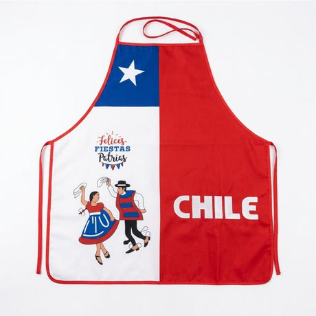 Delantal de Cocina de 65x75 cm Fiestas Patrias Chile Surtido