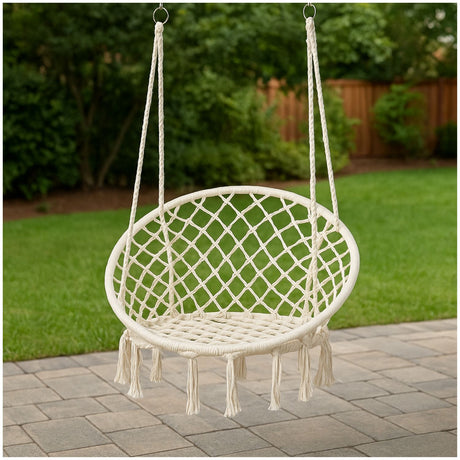 Hamaca Colgante Boho Jardin Quincho Casa Terraza