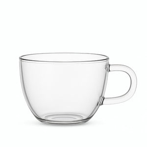 Set 6 Tazas Vidrio Transparente 240mL Diseño Clásico