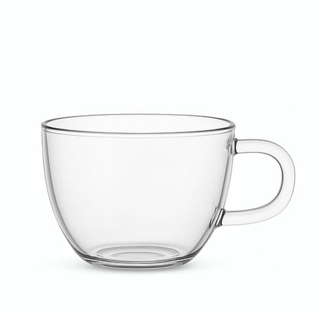 Set 6 Tazas Vidrio Transparente 240mL Diseño Clásico