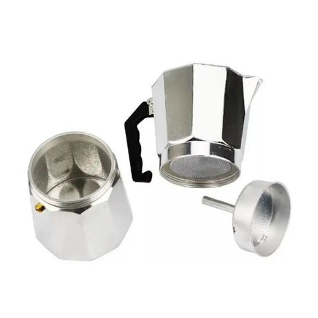 Cafetera Italiana 9 Tazas Cafetera Portatil Color Gris | Disparo.cl