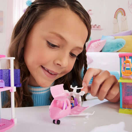 Barbie Vehiculo Avion Muñeca Sorpresa Barbieland Mattel
