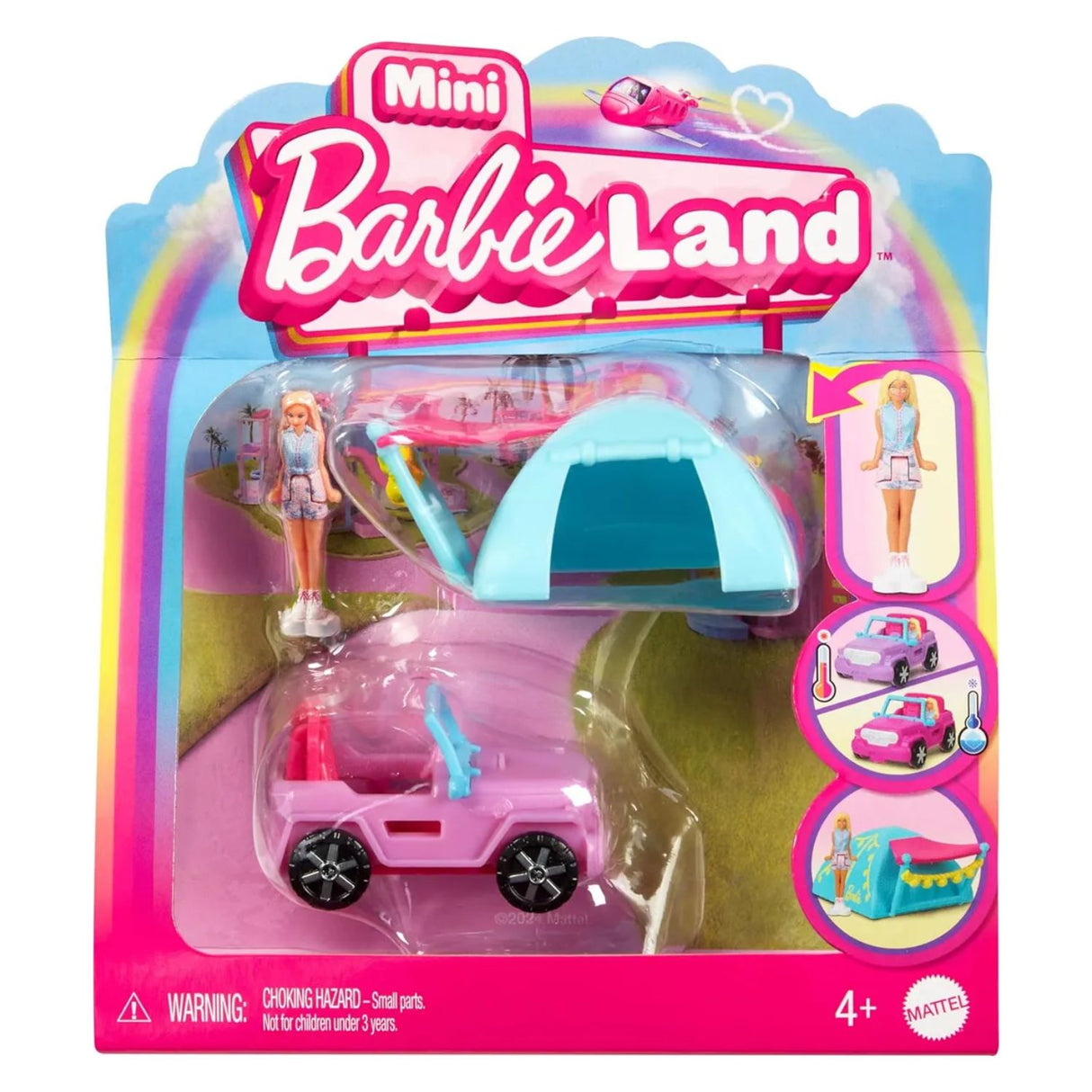 Barbie Vehiculo Carro Muñeca Sorpresa Barbieland Mattel