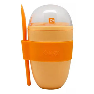 Vaso Yogurt Keep Cereal 330ml Con Cuchara
