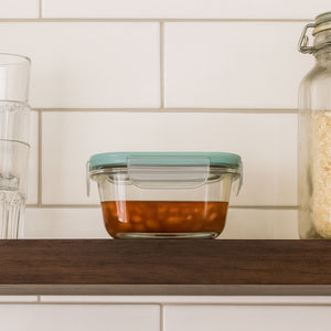 Set 10 Contenedor Hermetico Allegra Vidrio 150mL Rectangular