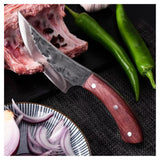 Cuchillo Carne Fontina Acero Relieves Madera Nogal 24cm Mejora tus cortes con este elegante cuchillo. ¡Haz tu pedido y transforma tu cocina hoy!-3