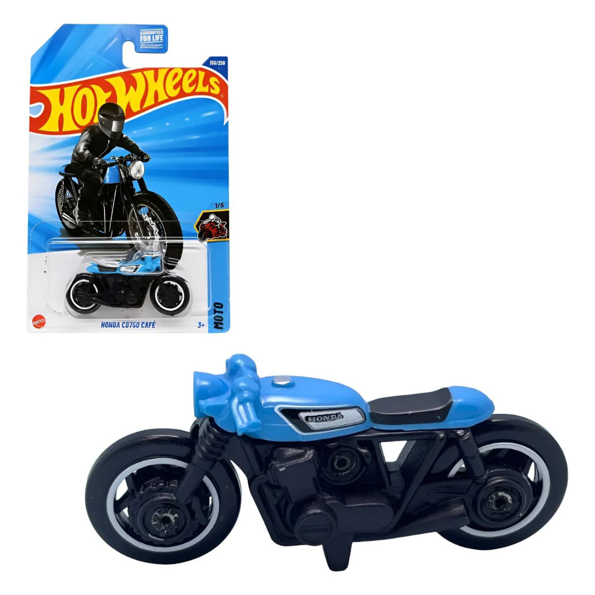 Moto Honda CB750 Cafe Hot Wheels Juguete Mattel 150/250