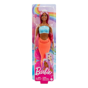 Barbie Muñeca Fantasía Sirena Mattel Cabello Fucsia Juguete