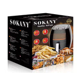 Freidora De Aire Air Fryer 7.7L 1800W Negro SK-8013 Sokany