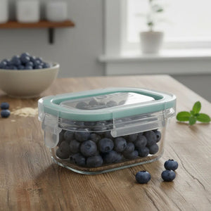 Set 10 Contenedor Hermetico Allegra Vidrio 150mL Rectangular