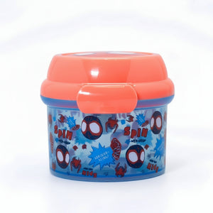 Porta Snack Infantil Spiderman Libre de BPA Contenedor fondo blanco