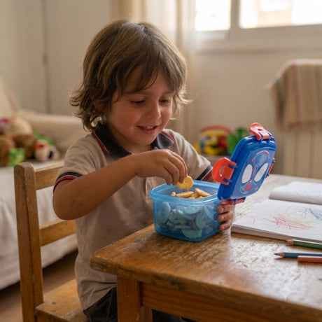 Porta Snack Cuadrado Spiderman Libre de BPA Contenedor