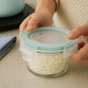 Set 3 Contenedores Hermeticos Allegra Recipiente De Vidrio