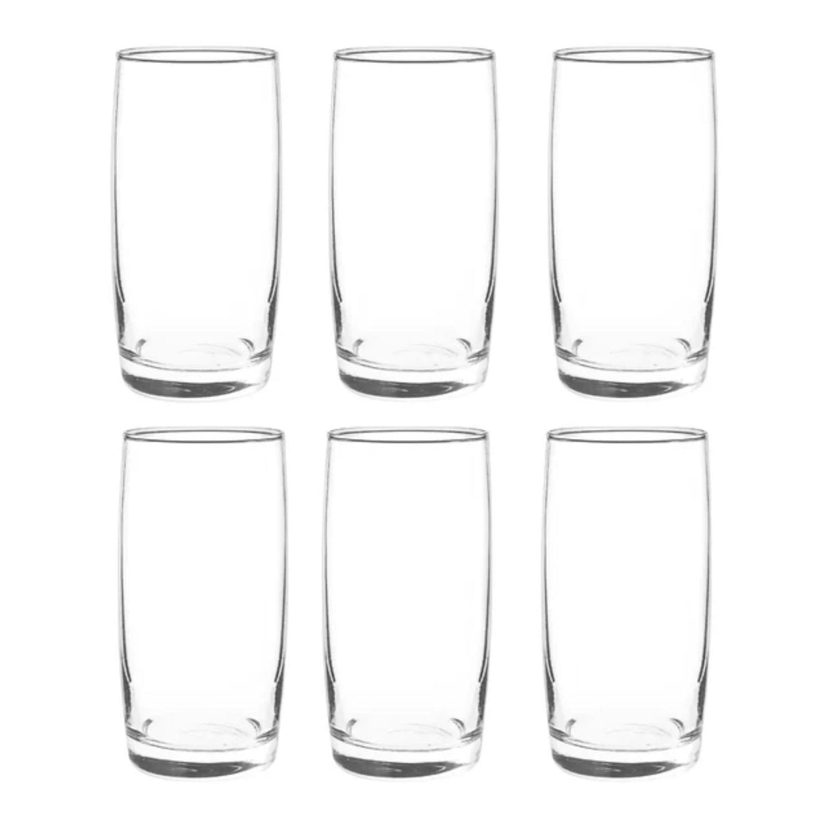 Set 6 Vasos Altos Modelo Monterrey Transparente De 445mL