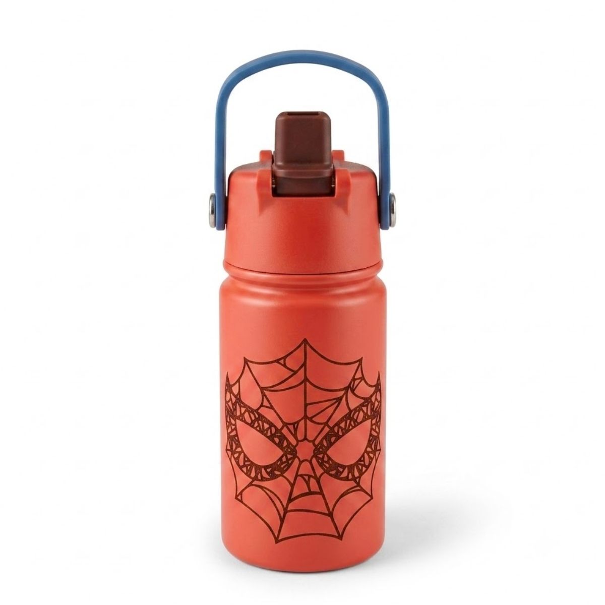 Botella Vacuum Spiderman Acero Inoxidable 414ml Libre de BPA fondo blanco