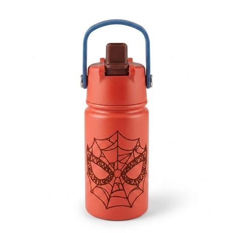 Botella Vacuum Spiderman Acero Inoxidable 414ml Libre de BPA fondo blanco