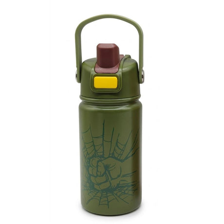 Botella Vacuum Hulk Acero Inoxidable 414ml Libre de BPA fondo blanco