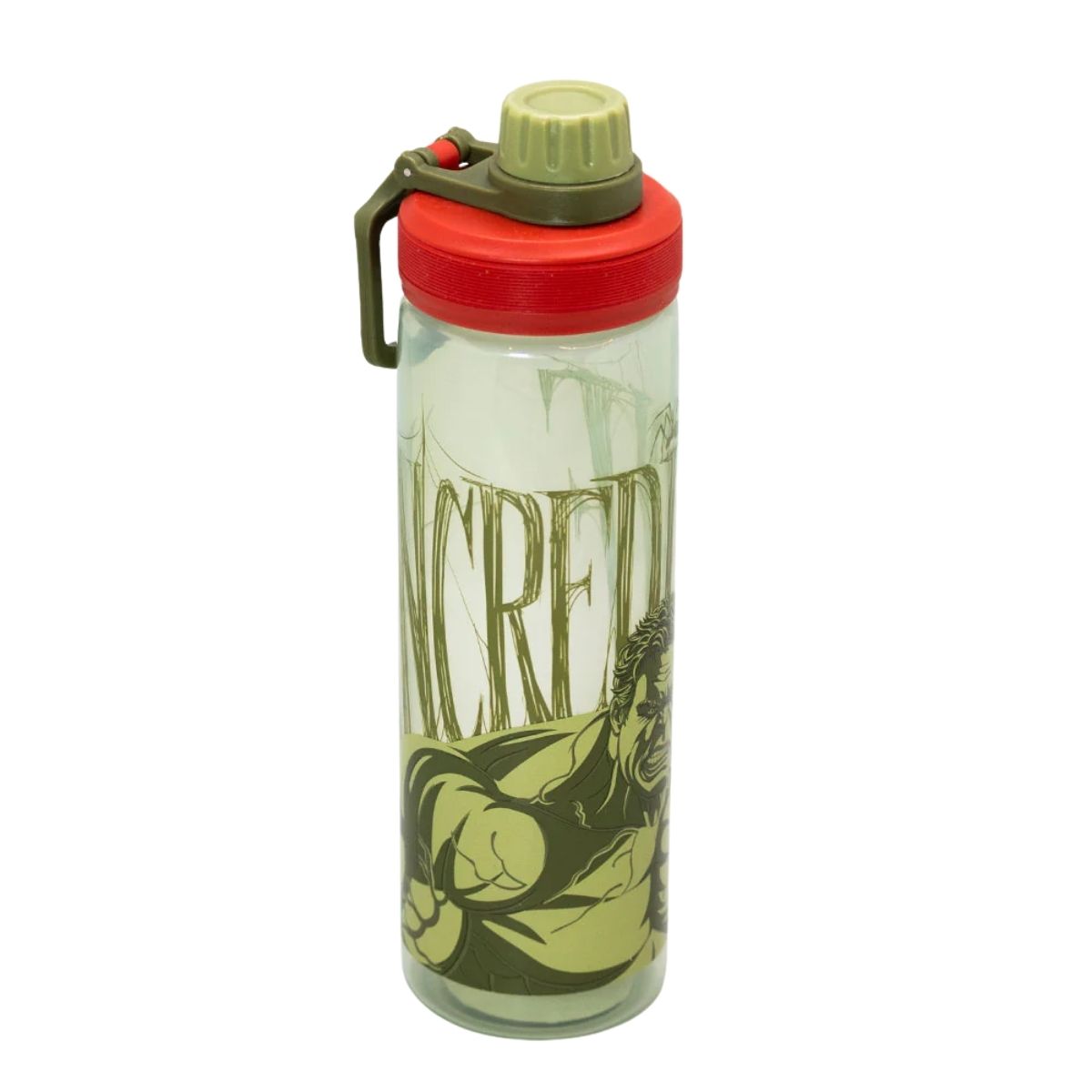 75Botella Hulk Tapa Rosca Infantil 600ml Libre de BPA tapa cerrada
