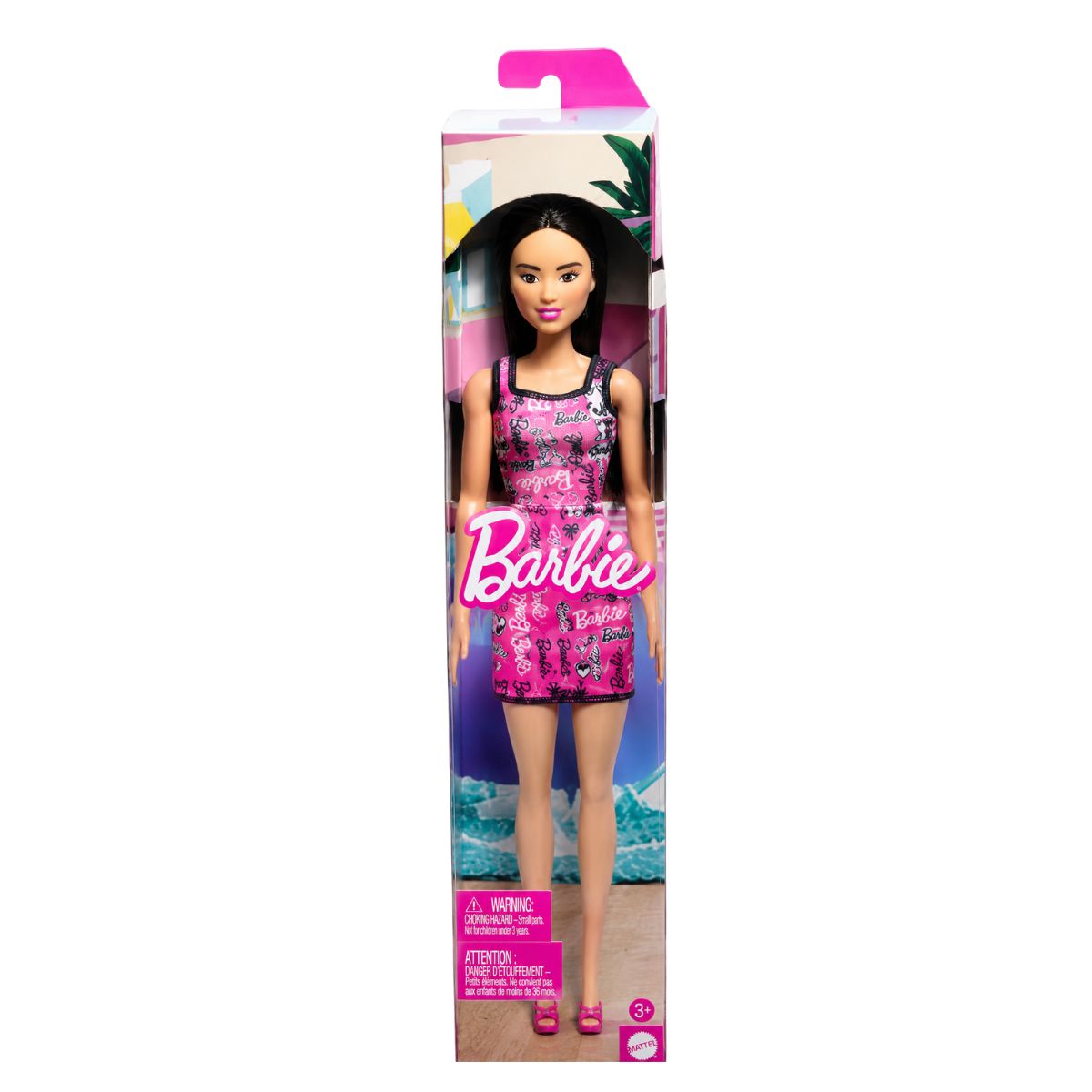 Barbie Muñeca Vestido Sorpresa Pelo Negro Mattel | Disparo.cl