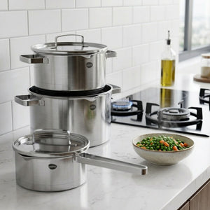 Bateria de Cocina 6 Piezas Acero Inoxidable Wens 510-6SS imagen realista lifestyle