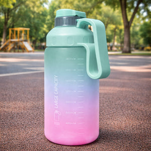Botella Deportiva Degradé Aqua Lila 1800 mL con Asa