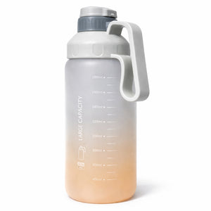 Botella Deportiva Degradé Gris Naranja 1800 mL con Asa