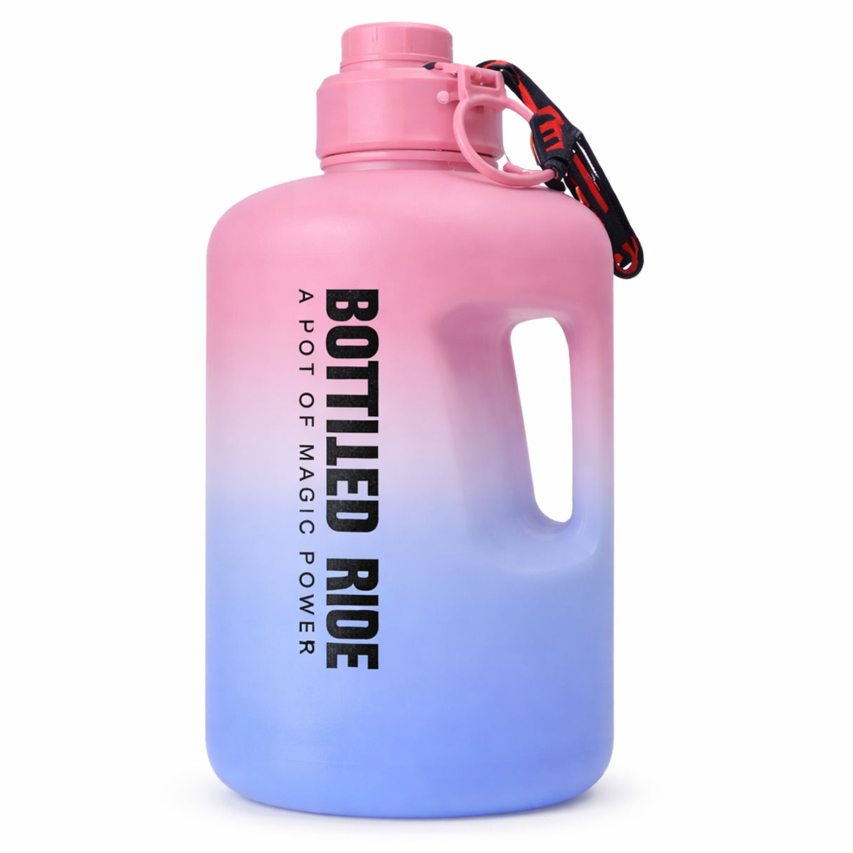 Botella Deportiva Motivacional Rosa Celeste 2200 mL