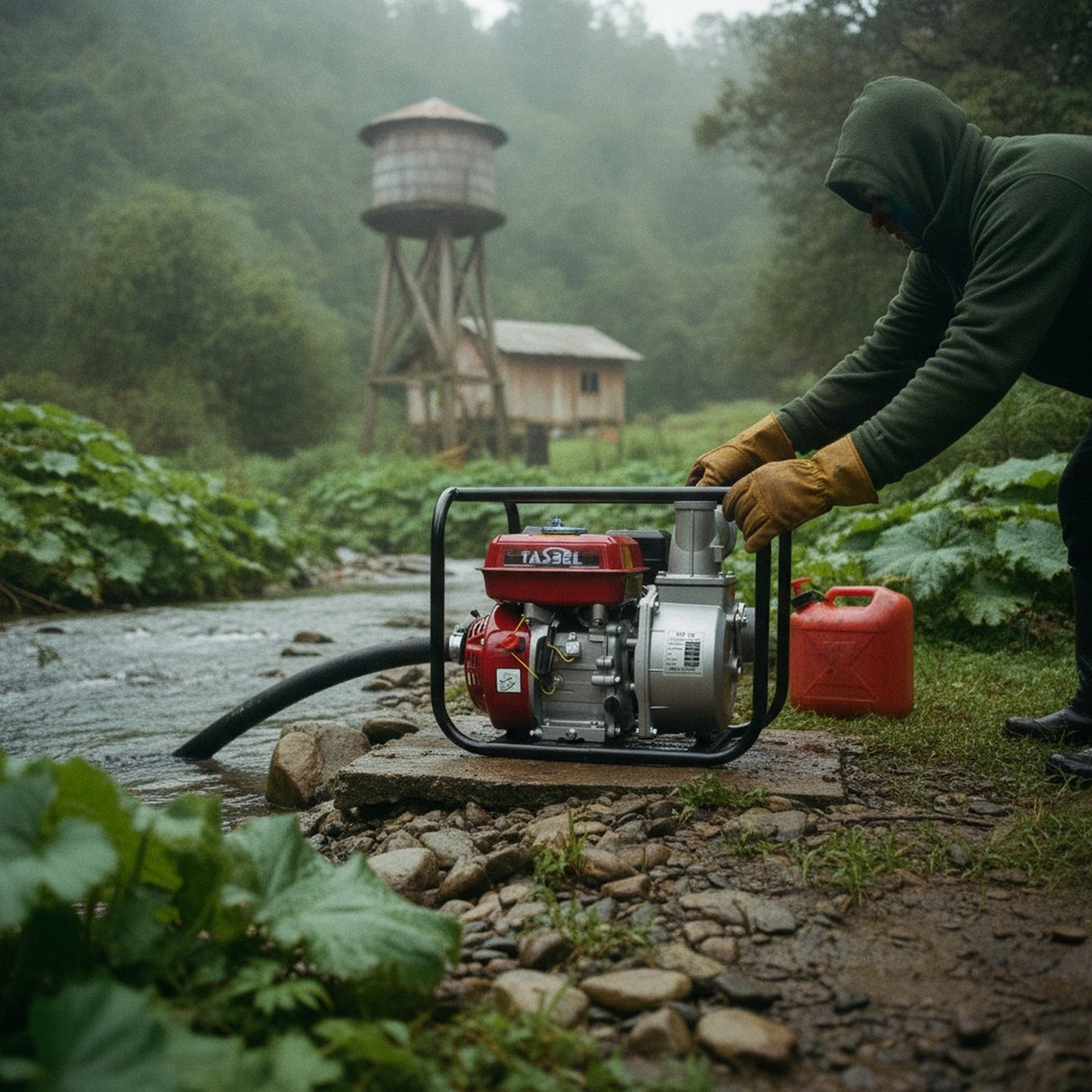 Motobomba Agua Gasolina Tasbel 3 Pulgadas 6.5HP 1000L