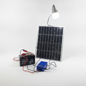Kit Solar Emergencia Bateria 12V 7Ah Inversor 220W