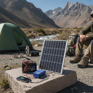 Kit Solar Emergencia Bateria 12V 7Ah Inversor 220W