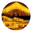 Set 3 Luces Navidad Solar Cascada Calidas 360 Led 8M Hogar. Ilumina tu hogar con estilo y ahorra energía. ¡Compra ahora y transforma tu Navidad!-1