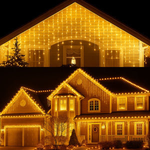 Set 3 Luces Navidad Solar Cascada Calidas 360 Led 8M Hogar. Ilumina tu hogar con estilo y ahorra energía. ¡Compra ahora y transforma tu Navidad!-3