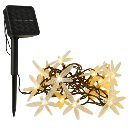 Luces Navidad Libelulas Solar Led Calidas Decoracion Hogar. Crea un ambiente mágico y acogedor en tu hogar. ¡Compra ahora y transforma tu espacio!-1